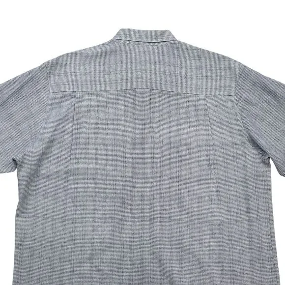 Cubavera Panel Shirt Mens XL Linen Blend Striped - Picture 7 of 7